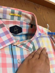 Men's Colorful Plaid Long Sleeve Shirt