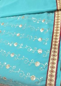 Brand new Beautiful fancy embroidery Saree