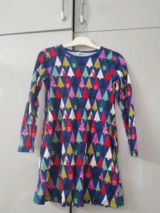Cute Christmas Tree Print Dress