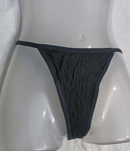 Black Ribbed ⚛️Thong Underwear