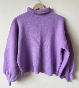 Cozy Lavender Knit Sweater