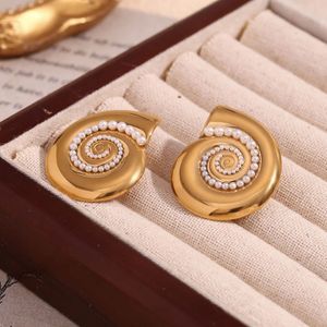 Pearly Shell 18K Gold Plated Anti Tarnish Earrings
