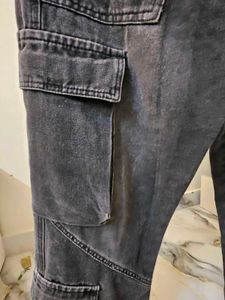 Black Cargo Jeans
