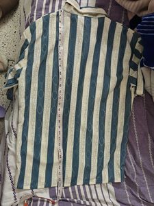 Striped Camp Collar Shirt