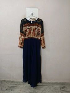 Elegant Printed Ethnic Gown