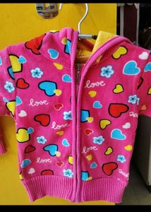 Cute Kids Pink Jacket &amp; Jeans Set