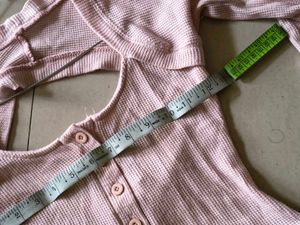 dusty pink backless top