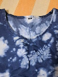 Boho Tie-Dye Denim Dress
