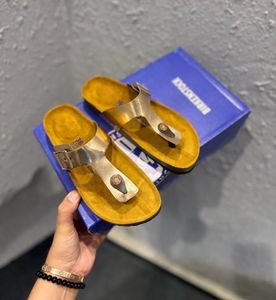 Birkenstock Gizeh Metallic Gold Sandals