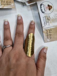 Oversized Statement Brass Ring