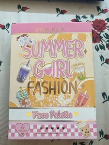 Pink Key Summer Girl Fashion Face Palette