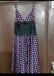 Polka Dot Mini Night Dress