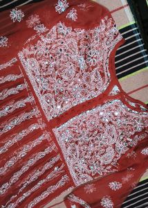 combo of Royal Blue and Red kurti