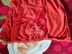 Orange Striped Briefs