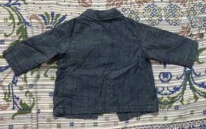 Old Navy Blue Denim Blazer Jacket