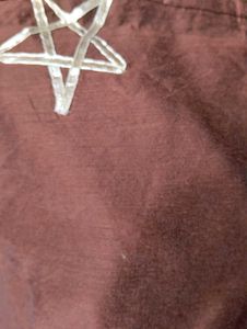 Brown Kurta with Star Embellishments