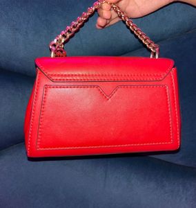 Michael Kors Red Chain Bag with E Bill