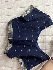 Elegant Navy Blue Blouse