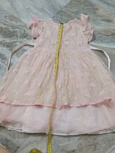 Pink Butterfly Girls Dress