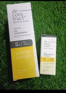 Deconstruct Gel Sunscreen & Brightening Lip Balm