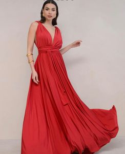 Elegant Red Maxi Dress