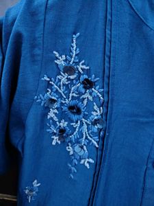 Stylish Blue Embroidered Kurta for Women