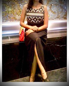 Party wear Black Maxi Dress