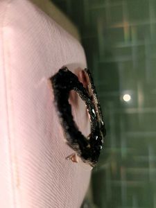 Sparkling Black Crystal Hoop Earrings