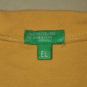 Authentic UCB Men's Yellow V-Neck T-Shirt
