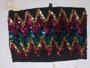 Topshop Party Sequin Embellished Top