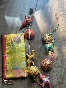 Ethnic Colorful Wall Hanging n Pouch