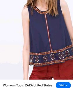 Very Beautiful Zara Tunic Top