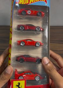 Hot Wheels Ferrari 5-Pack Toy Cars
