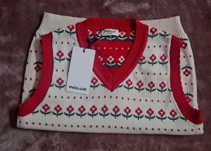Vintage Floral Sweater Vest