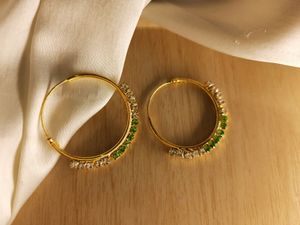 Gorgeous Candy Girl with Rhinestone Hoop Earrings💙 Combo - 4 (Red, Green, Purple and Red)