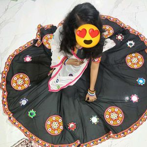 Embroidered Black Lehenga Choli Set