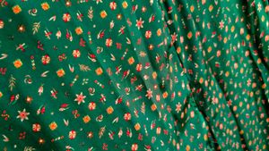 Green lhnga with Floral Print