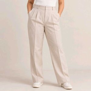 High Waisted Pleated Wide Leg Pants