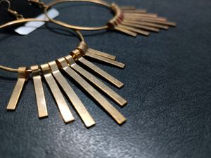 Fancy Golden Earrings
