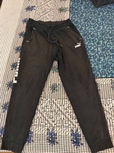 Puma Black Joggers - Men's Athleisure Pants
