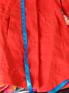 Urgent Sell Orange  Wool Blend Coat