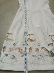 Shoulderless A-Line Rich Dress Made In Italy