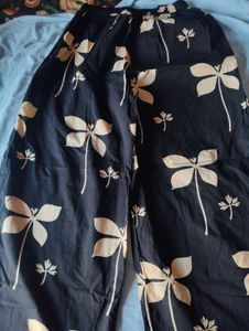 Navy Blue Kurta with Floral Print