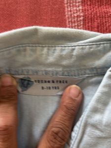Light Blue Denim Long Sleeve Shirt
