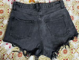 Women's Ripped Denim Shorts