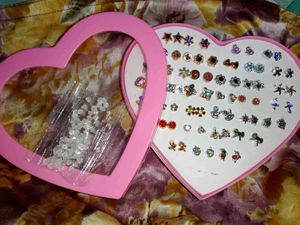 35 pairs golden multi earrings set combo