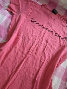 Pink Universal Graphic T-Shirt