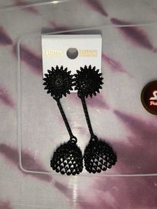 Elegant Black Dangle Earrings
