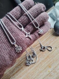 Goth Punk Style Necklaces 3 combo