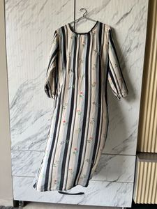 Striped Kurta with Zardozi Twist